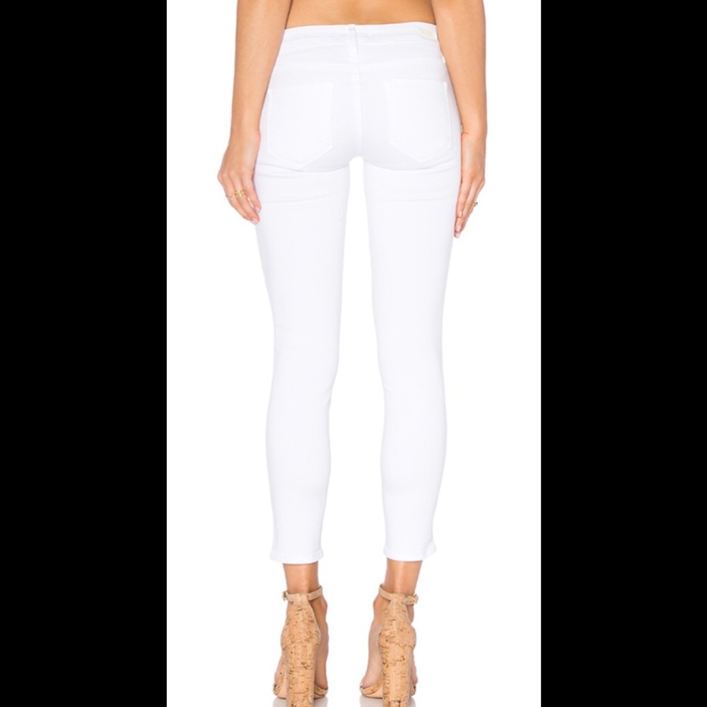 Paige | Verdugo Crop White Skinny Jeans~30 - Picture 5 of 12